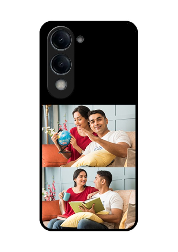 Vivo T4 Lite Custom Glass Phone Case - 2 Images Design