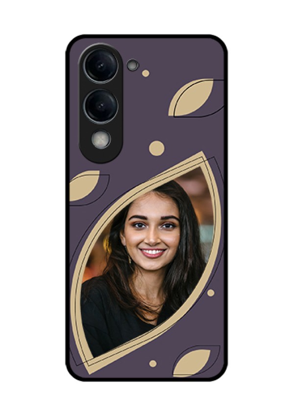 Vivo T4 Lite Custom Glass Phone Case - Falling Leaf Design