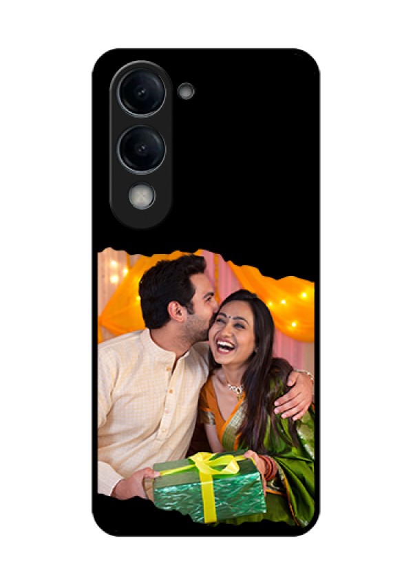 Vivo T4 Lite Custom Glass Phone Case - Tear - Off Design