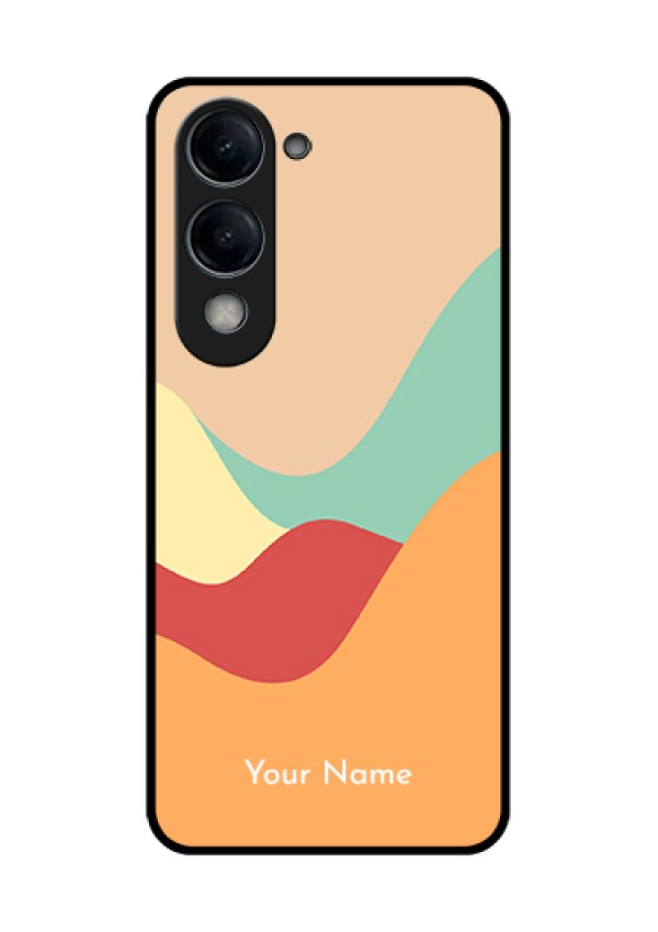 Vivo T4 Lite Custom Glass Phone Case - Ocean Waves Multi - Colour Design
