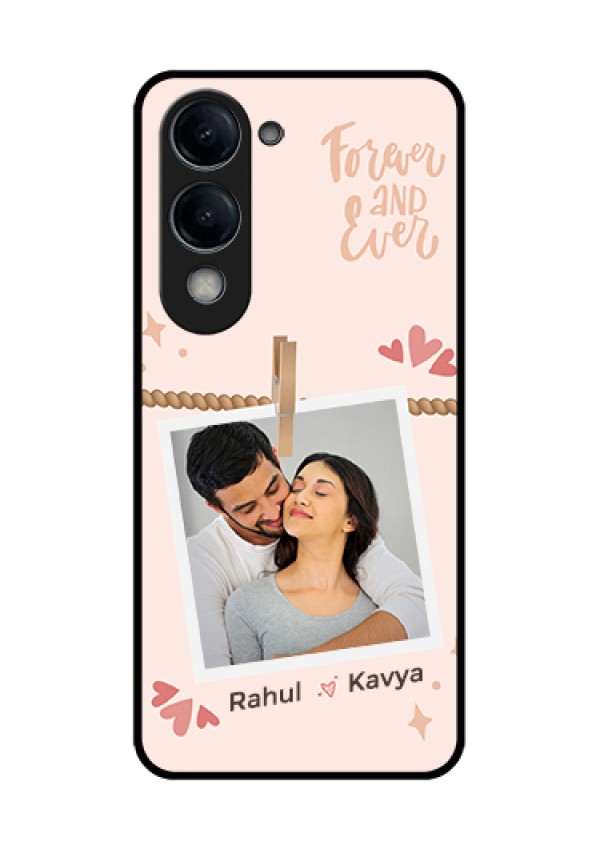Vivo T4 Lite Custom Glass Phone Case - Forever And Ever Love Design