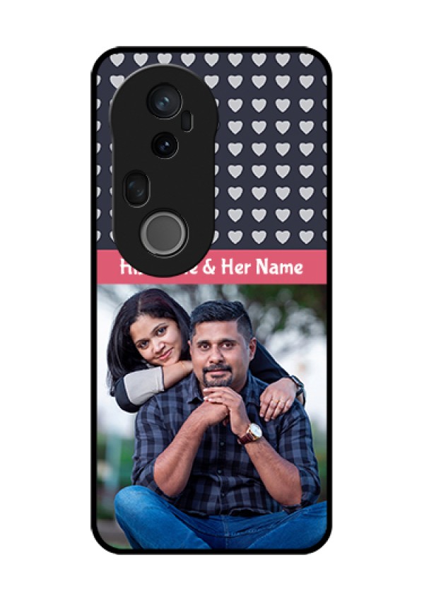 Vivo T4 Ultra 5G Custom Glass Phone Case - Love Symbols Design