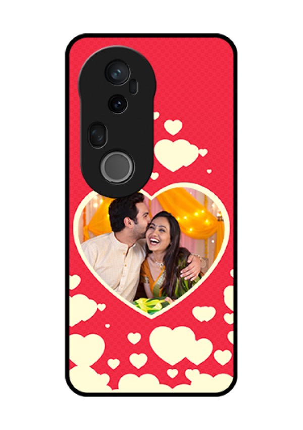 Vivo T4 Ultra 5G Custom Glass Phone Case - Love Symbols Phone Cover Design