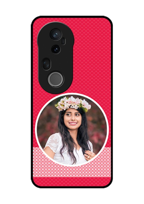 Vivo T4 Ultra 5G Custom Glass Phone Case - Pink Color Pattern Design