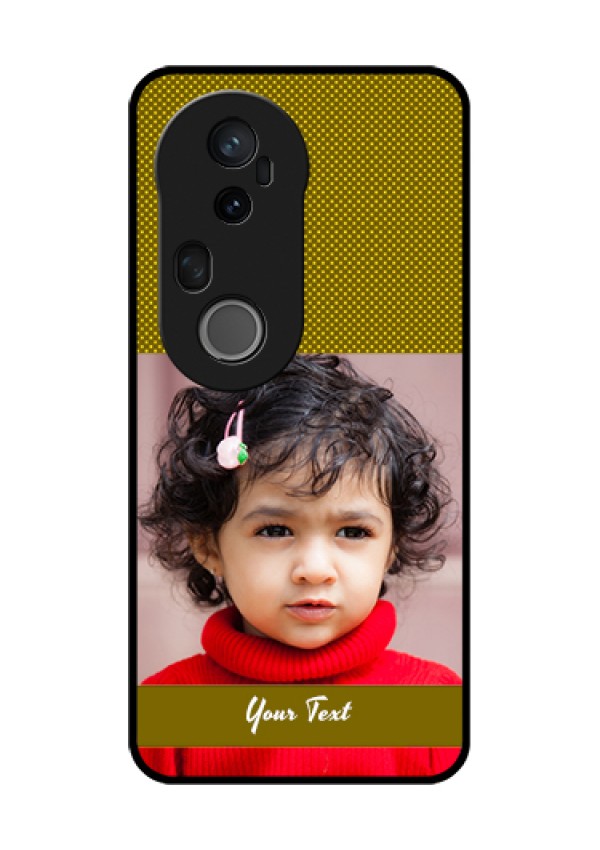 Vivo T4 Ultra 5G Custom Glass Phone Case - Simple Green Color Design