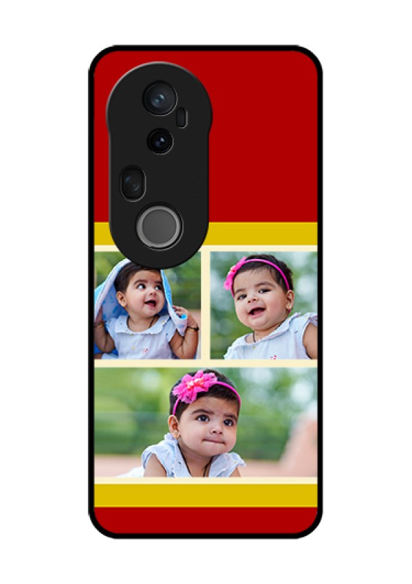 Vivo T4 Ultra 5G Custom Glass Phone Case - Multiple Pic Upload Design