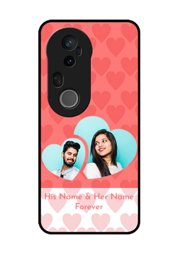 Vivo T4 Ultra 5G Custom Glass Phone Case - Couple Pic Upload Design