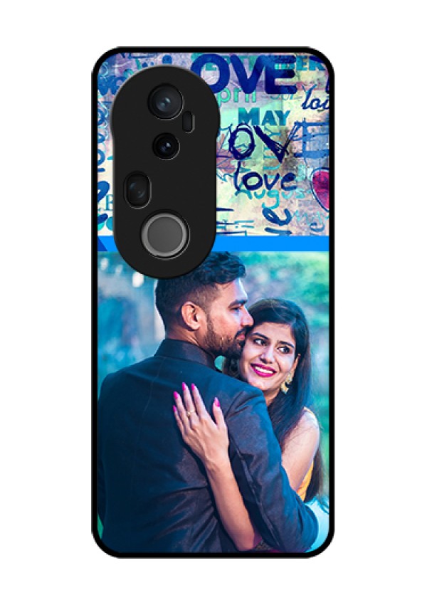 Vivo T4 Ultra 5G Custom Glass Phone Case - Colorful Love Design