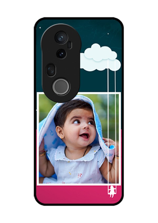 Vivo T4 Ultra 5G Custom Glass Phone Case - Cute Girl With Cloud Design