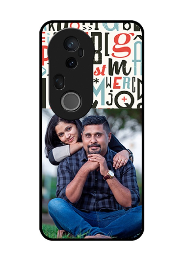 Vivo T4 Ultra 5G Custom Glass Phone Case - Alphabet Design