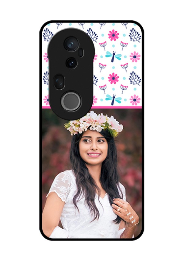Vivo T4 Ultra 5G Custom Glass Phone Case - Colorful Flower Design