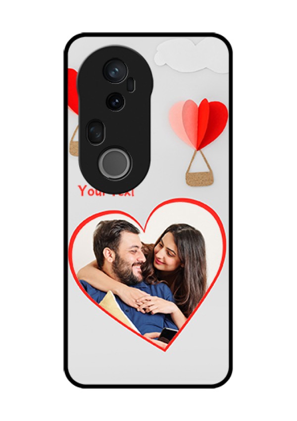 Vivo T4 Ultra 5G Custom Glass Phone Case - Parachute Love Design