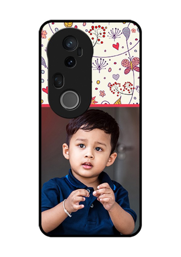 Vivo T4 Ultra 5G Custom Glass Phone Case - Premium Floral Design