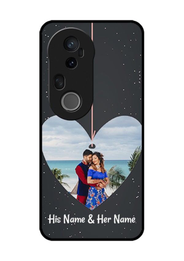 Vivo T4 Ultra 5G Custom Glass Phone Case - Hanging Heart Design
