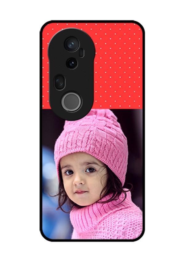 Vivo T4 Ultra 5G Custom Glass Phone Case - Red Pattern Design