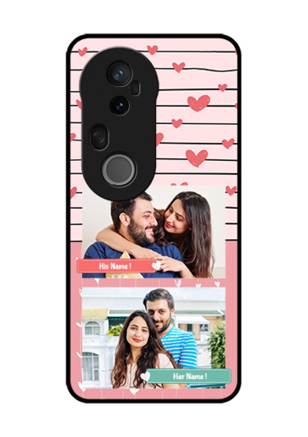 Vivo T4 Ultra 5G Custom Glass Phone Case - Photo With Heart Design