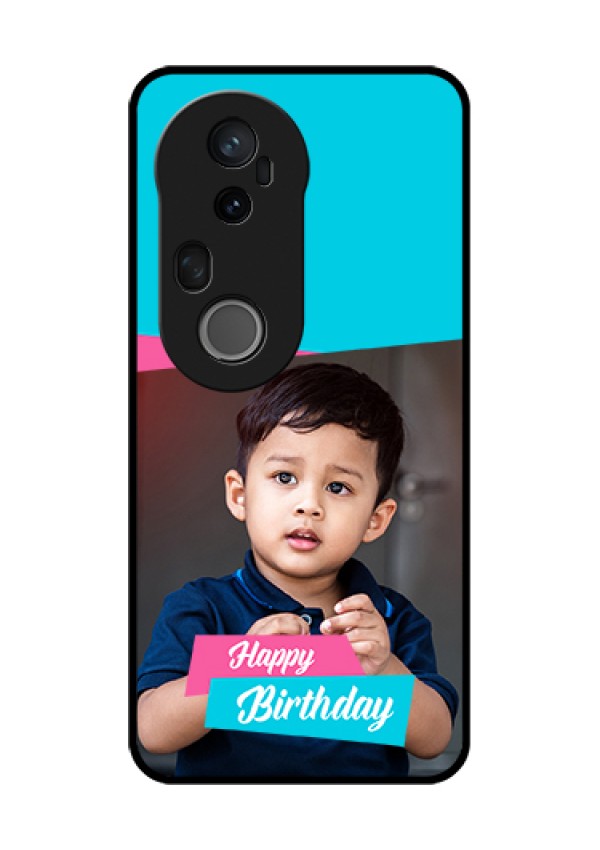 Vivo T4 Ultra 5G Custom Glass Phone Case - Image Holder With 2 Color Design