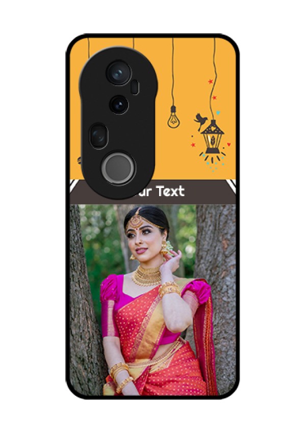 Vivo T4 Ultra 5G Custom Glass Phone Case - With Family Picture And Icons