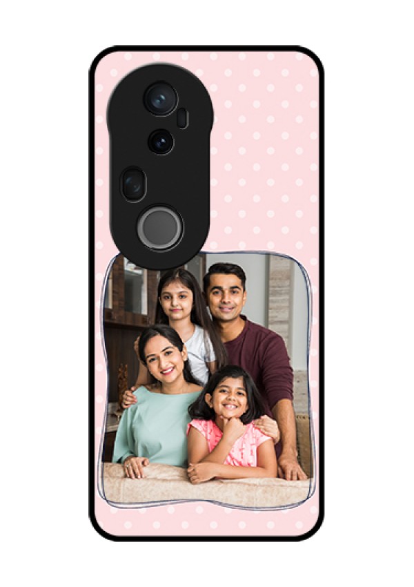 Vivo T4 Ultra 5G Custom Glass Phone Case - Family With Dots Design