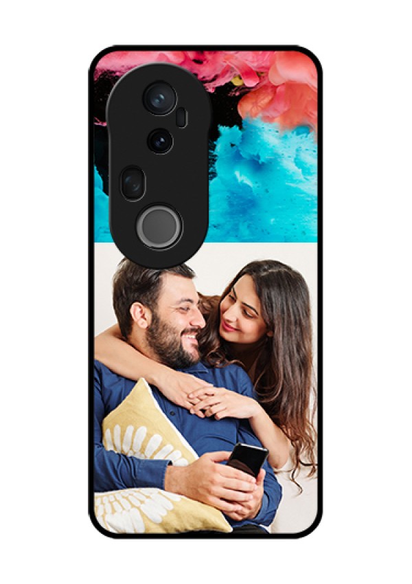 Vivo T4 Ultra 5G Custom Glass Phone Case - Quote With Acrylic Painting Design
