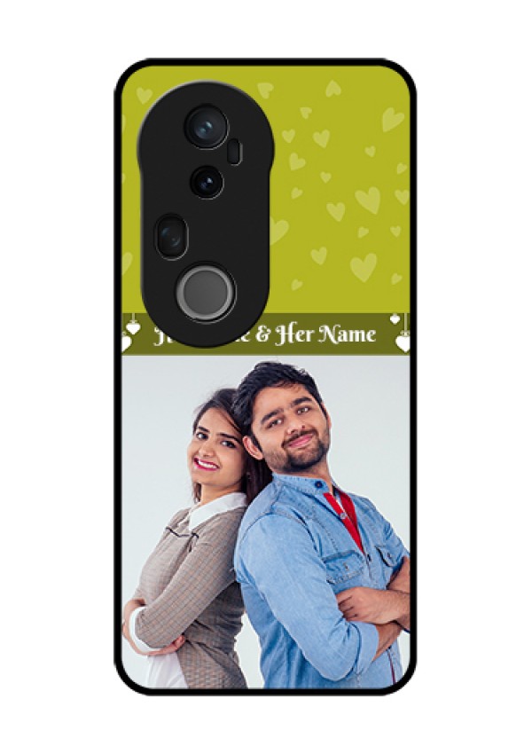 Vivo T4 Ultra 5G Custom Glass Phone Case - You & Me Heart Design
