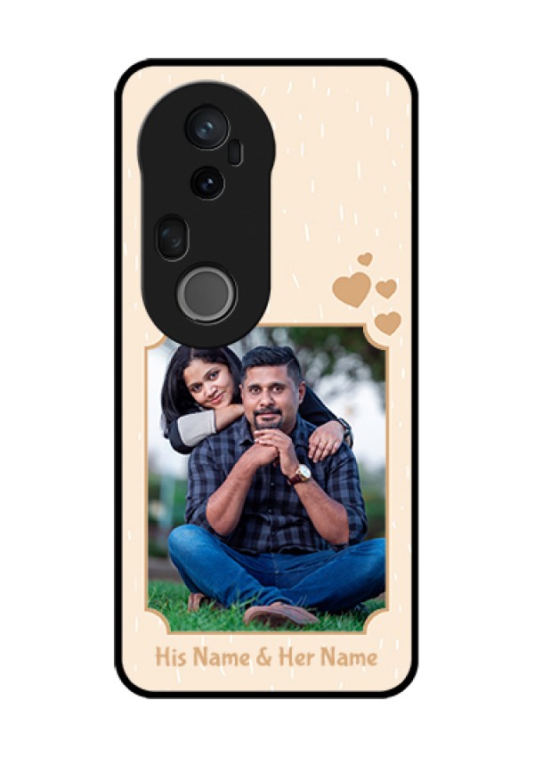 Vivo T4 Ultra 5G Custom Glass Phone Case - With Confetti Love Design