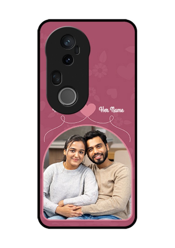 Vivo T4 Ultra 5G Custom Glass Phone Case - Love Floral Design