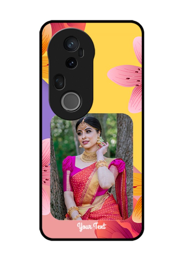 Vivo T4 Ultra 5G Custom Glass Phone Case - 3 Image With Vintage Floral Design