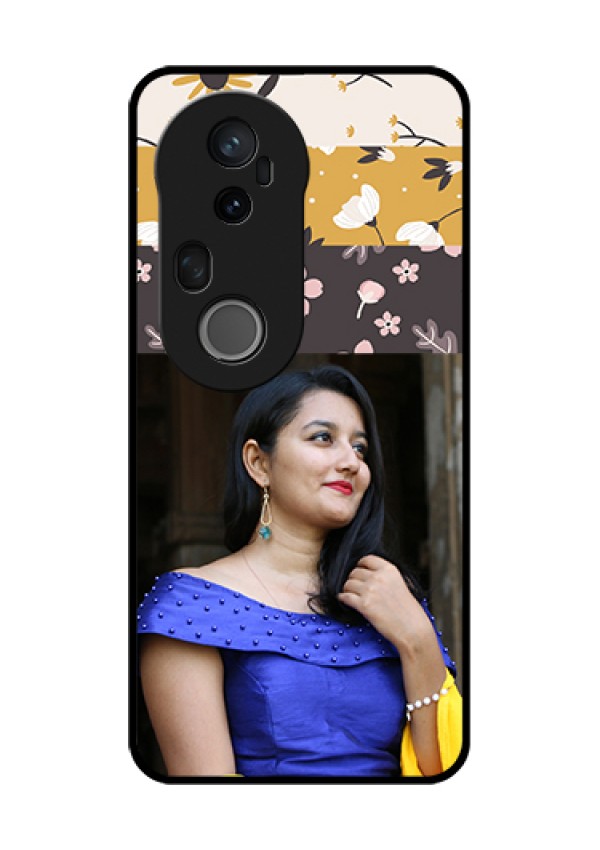 Vivo T4 Ultra 5G Custom Glass Phone Case - Stylish Floral Design