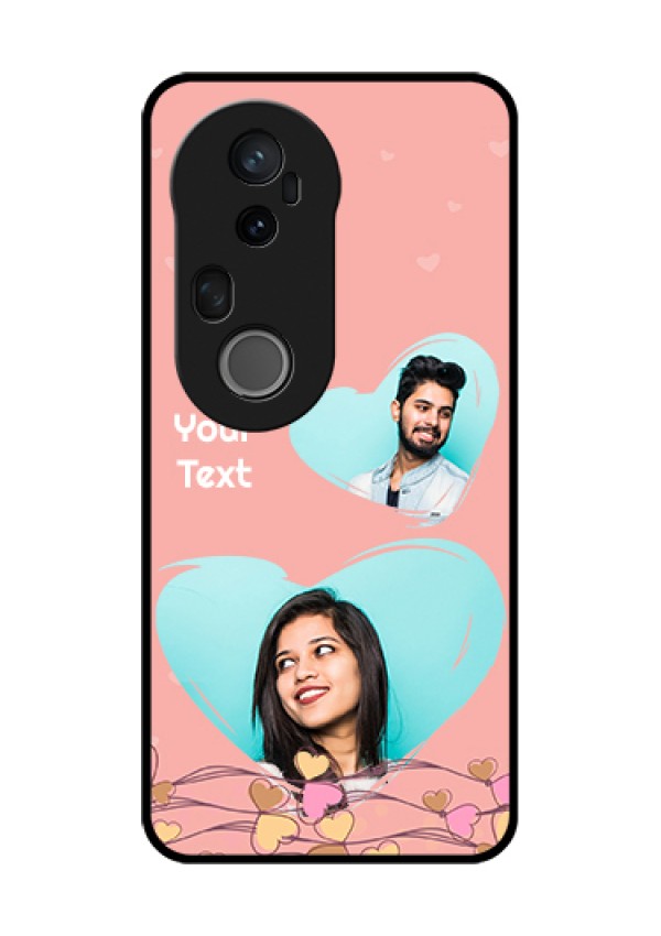 Vivo T4 Ultra 5G Custom Glass Phone Case - Love Doodle Design
