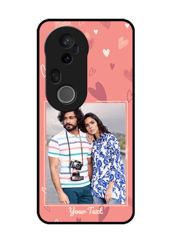 Vivo T4 Ultra 5G Custom Glass Phone Case - Love Doodle Art Design