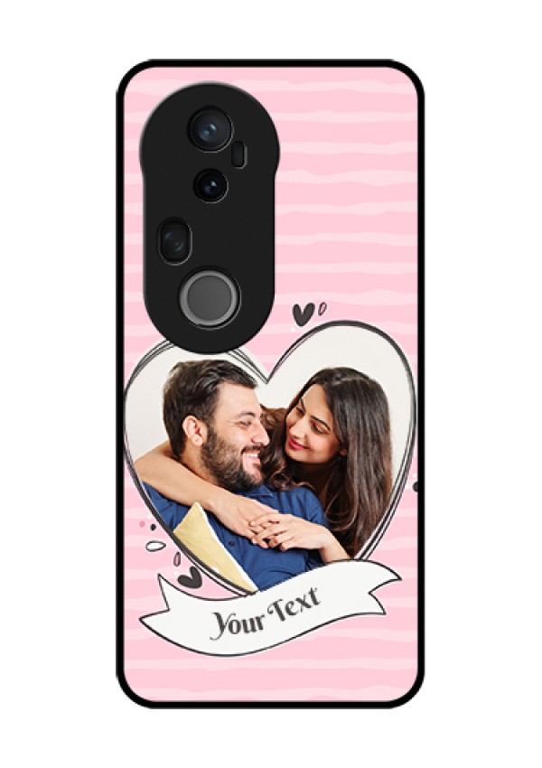Vivo T4 Ultra 5G Custom Glass Phone Case - Vintage Heart Design