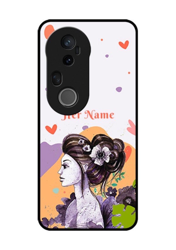 Vivo T4 Ultra 5G Custom Glass Phone Case - Woman And Nature Design