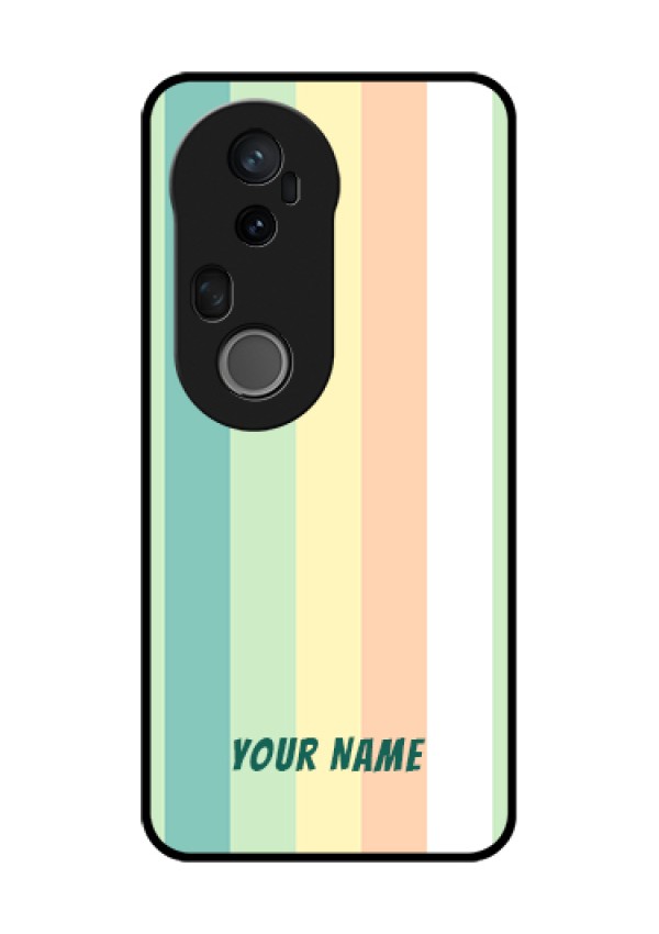 Vivo T4 Ultra 5G Custom Glass Phone Case - Multi - Colour Stripes Design