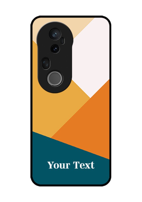 Vivo T4 Ultra 5G Custom Glass Phone Case - Stacked Multi - Colour Design