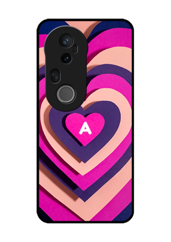 Vivo T4 Ultra 5G Custom Glass Phone Case - Cute Heart Pattern Design