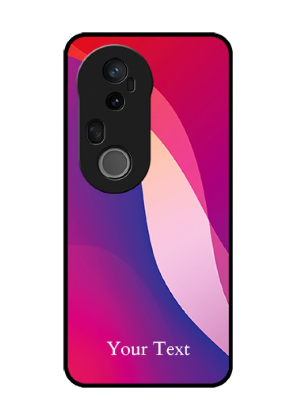 Vivo T4 Ultra 5G Custom Glass Phone Case - Digital Abstract Overlap Design