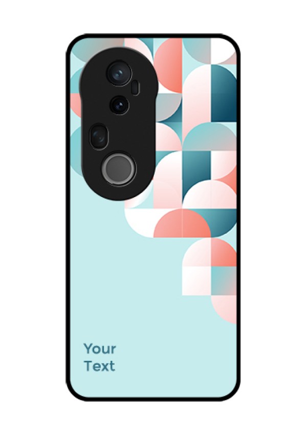 Vivo T4 Ultra 5G Custom Glass Phone Case - Stylish Semi - Circle Pattern Design