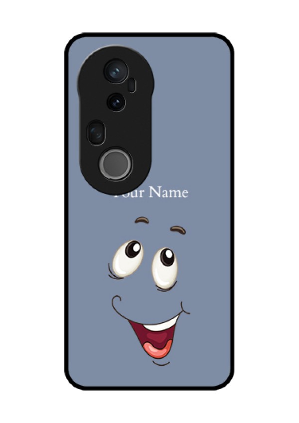 Vivo T4 Ultra 5G Custom Glass Phone Case - Laughing Cartoon Face Design