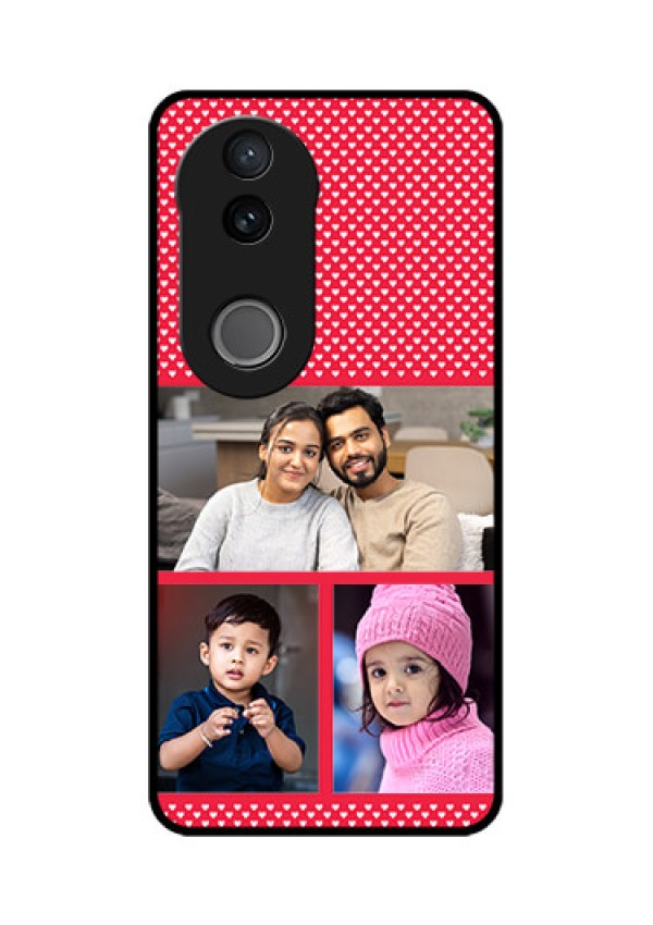 Vivo T4R 5G Custom Glass Phone Case - Bulk Photo Upload Design