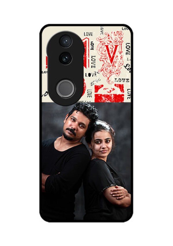 Vivo T4R 5G Custom Glass Phone Case - Trendy Love Design Case