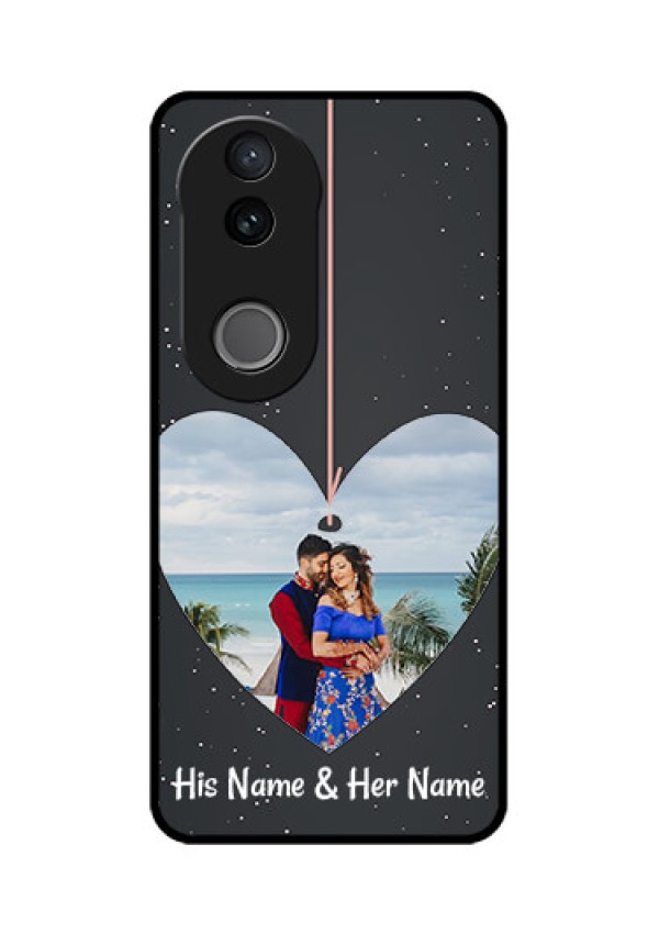 Vivo T4R 5G Custom Glass Phone Case - Hanging Heart Design