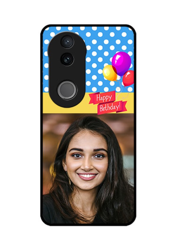 Vivo T4R 5G Custom Glass Phone Case - Happy Birthday Design