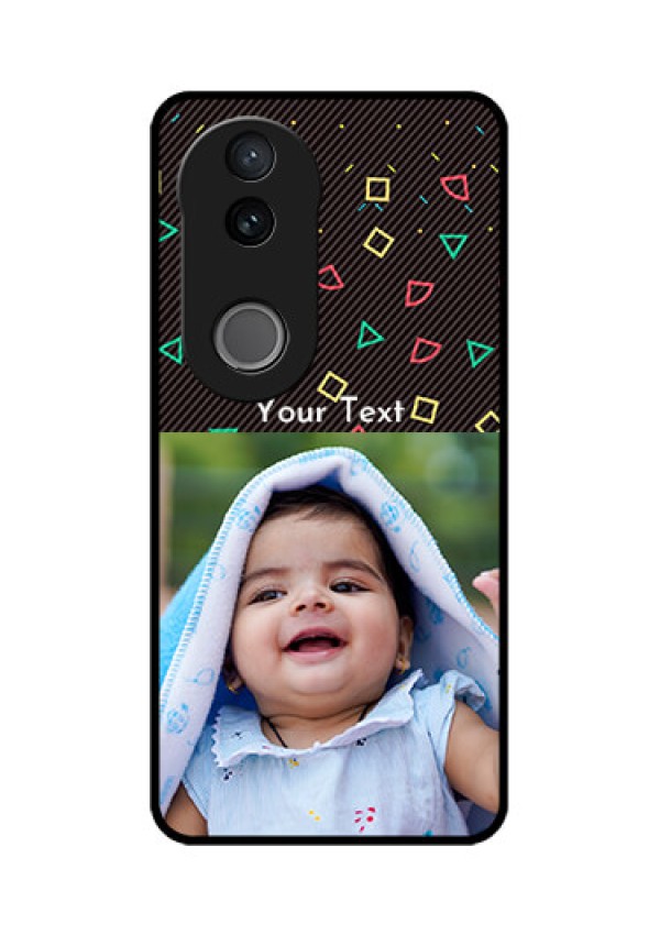 Vivo T4R 5G Custom Glass Phone Case - With Confetti Birthday Design