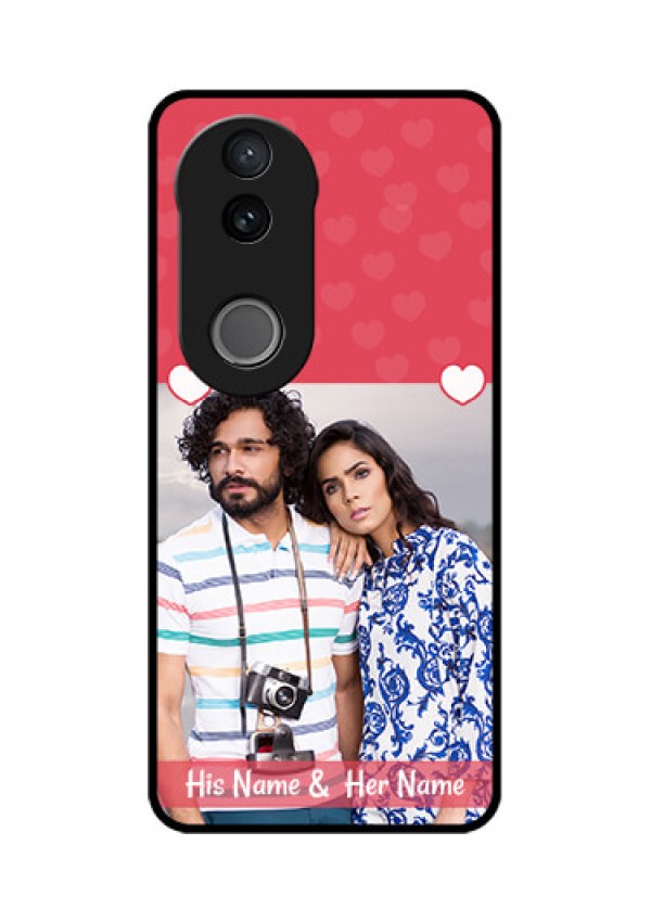Vivo T4R 5G Custom Glass Phone Case - Simple Love Design