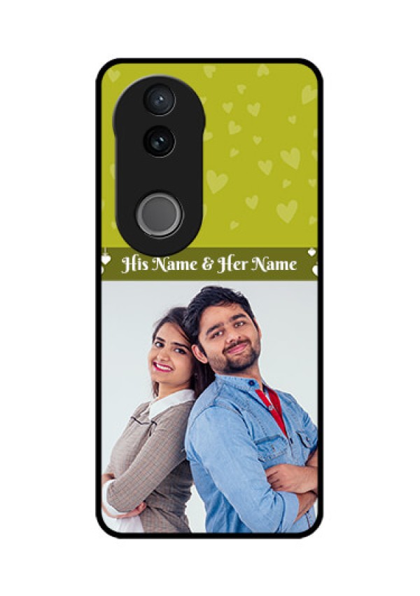 Vivo T4R 5G Custom Glass Phone Case - You & Me Heart Design