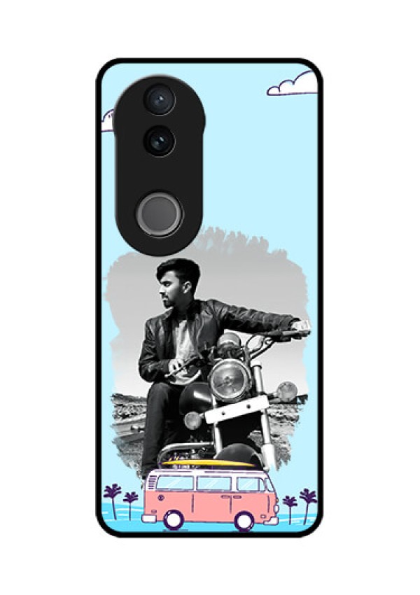 Vivo T4R 5G Custom Glass Phone Case - Travel & Adventure Design