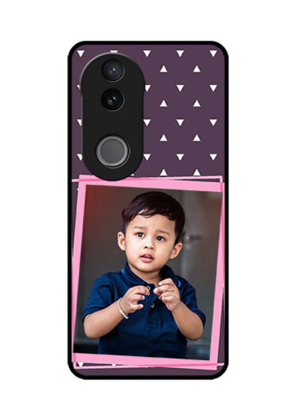 Vivo T4R 5G Custom Glass Phone Case - Triangle Pattern Dotted Design