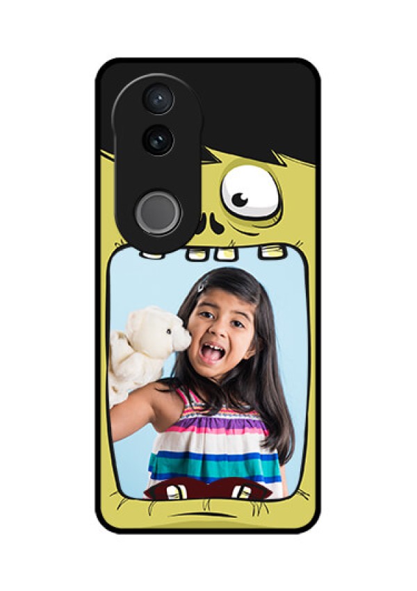 Vivo T4R 5G Custom Glass Phone Case - Cartoon Monster Back Case Design