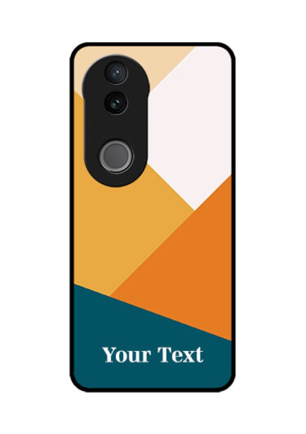 Vivo T4R 5G Custom Glass Phone Case - Stacked Multi - Colour Design
